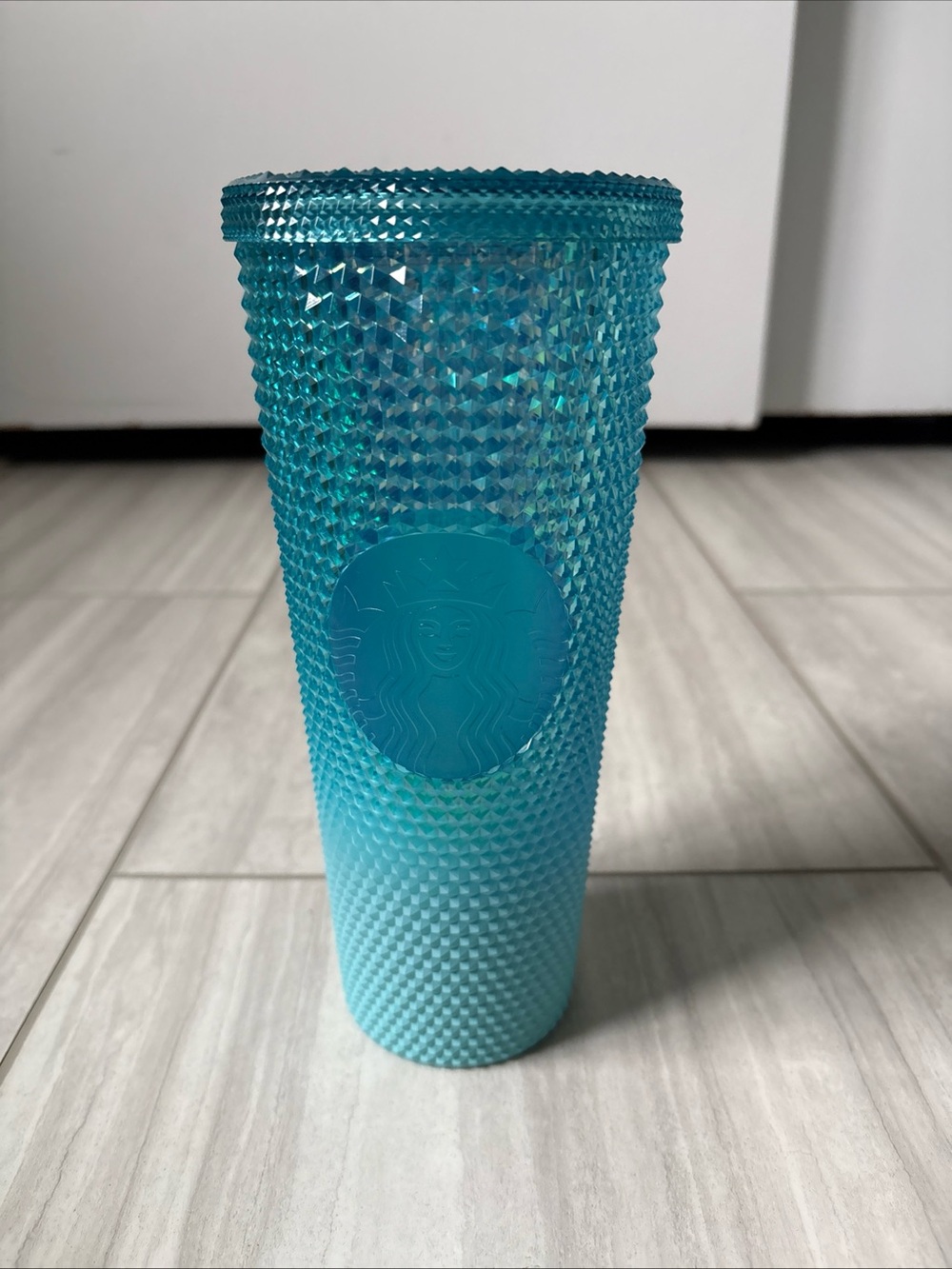 2023 Starbucks Gradient Blue Bling Ombre Studded Tumbler Venti Cup 24oz